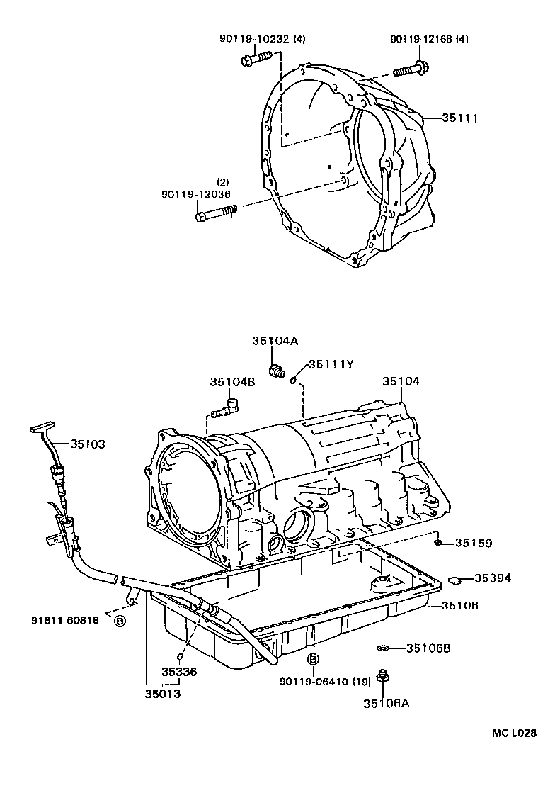 35106-30120 PAN SUB-ASSY, AUTOMATIC TRANSMISSION OIL product image