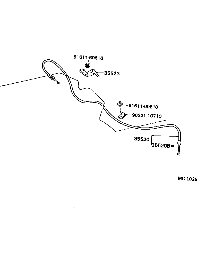 35520-30190 CABLE ASSY, THROTTLE product image