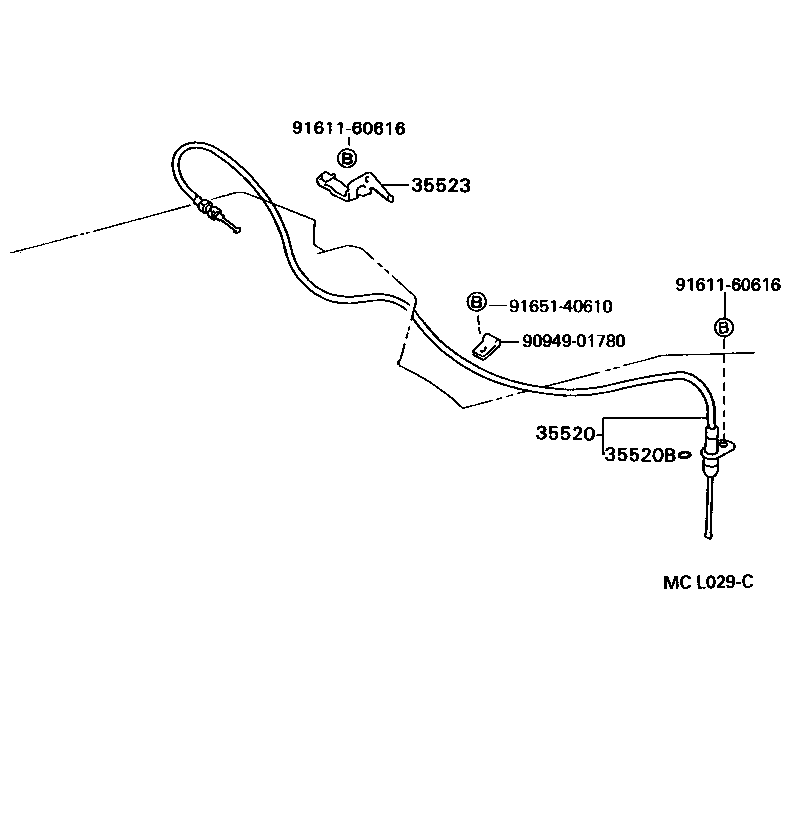 35505-50010 LEVER SUB-ASSY, MANUAL VALVE product image