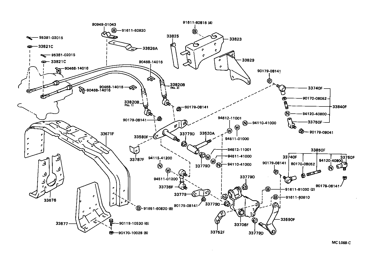 33570-36030 RETAINER SUB-ASSY, CONTROL SHIFT LEVER (FOR FLOOR SHIFT) product image