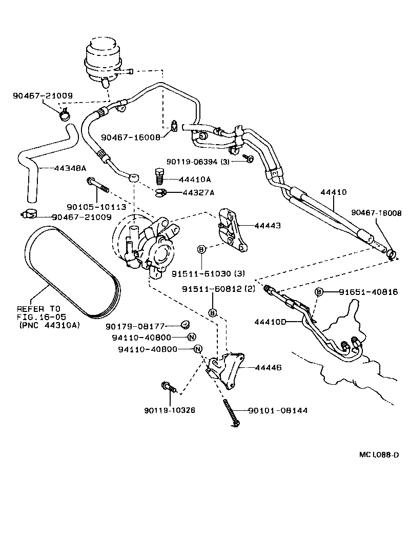 44446-16060 STRUT, ADJUSTING product image