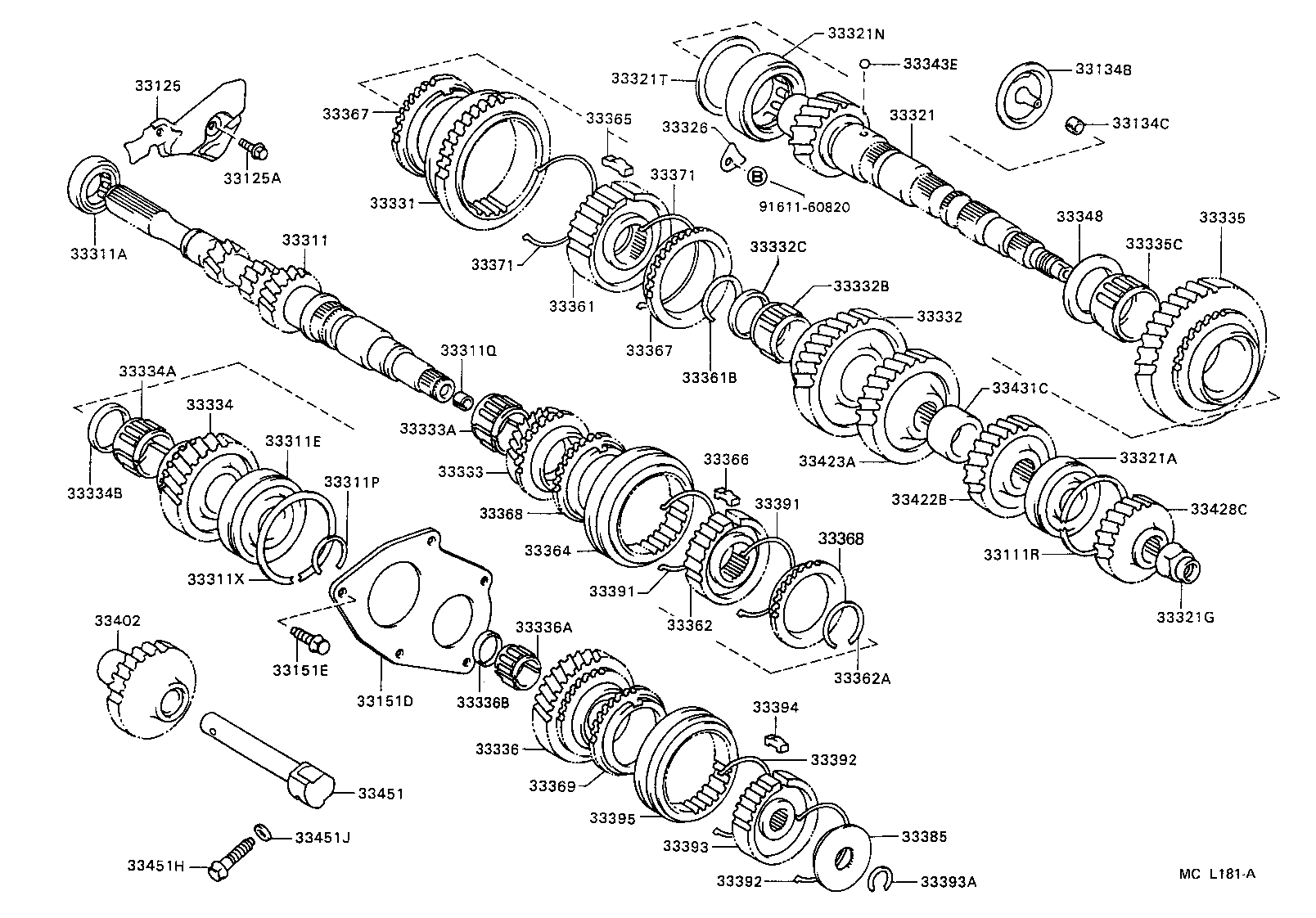 33034-17031 GEAR, 3RD product image