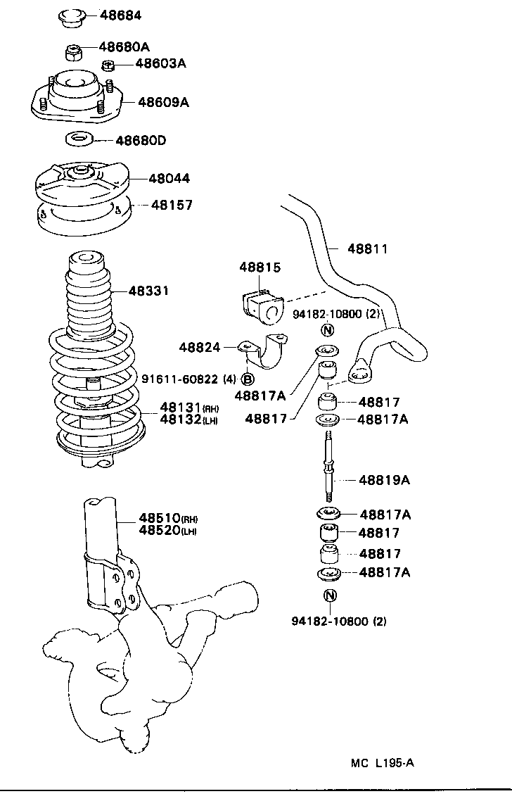 48131-1G270 SPRING, FRONT COIL, RH product image