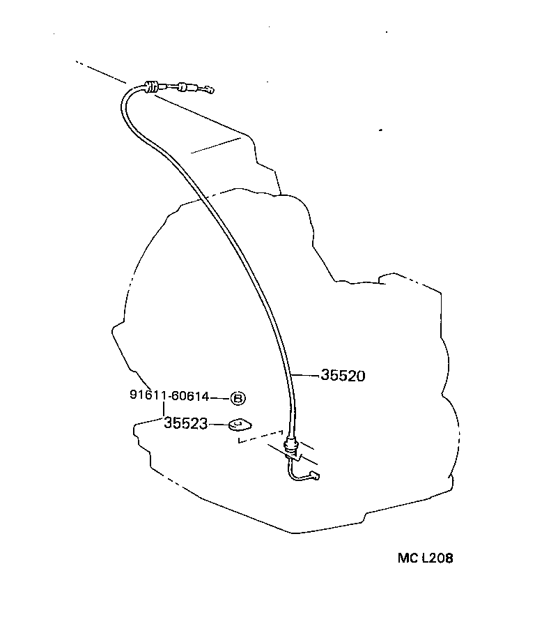 35520-16120 CABLE ASSY, THROTTLE product image