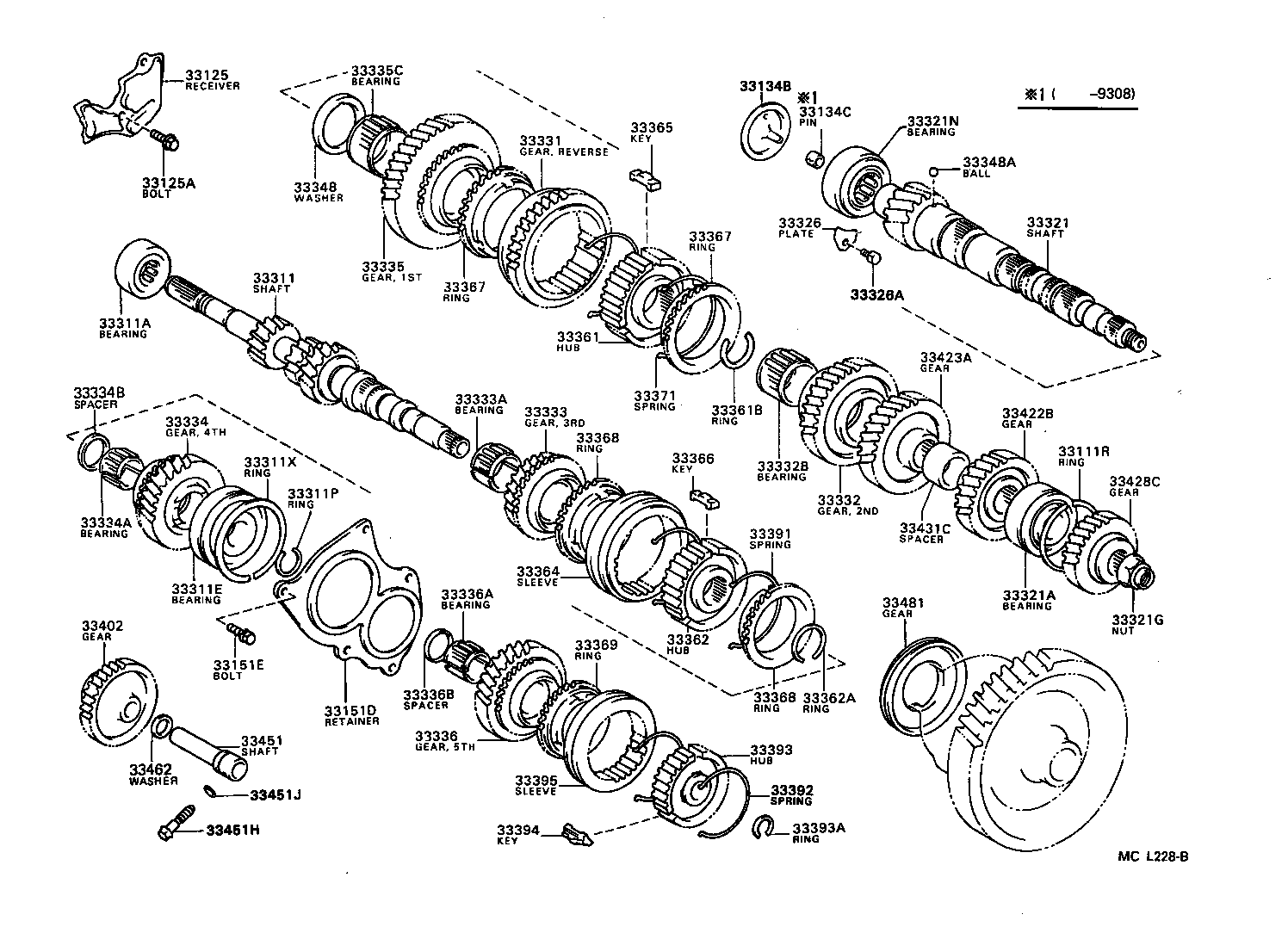33035-12100 GEAR, 4TH product image