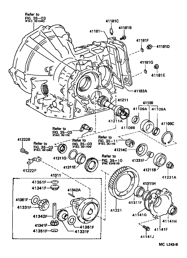 41206-12010 PINION, DIFFERENTIAL DRIVE product image