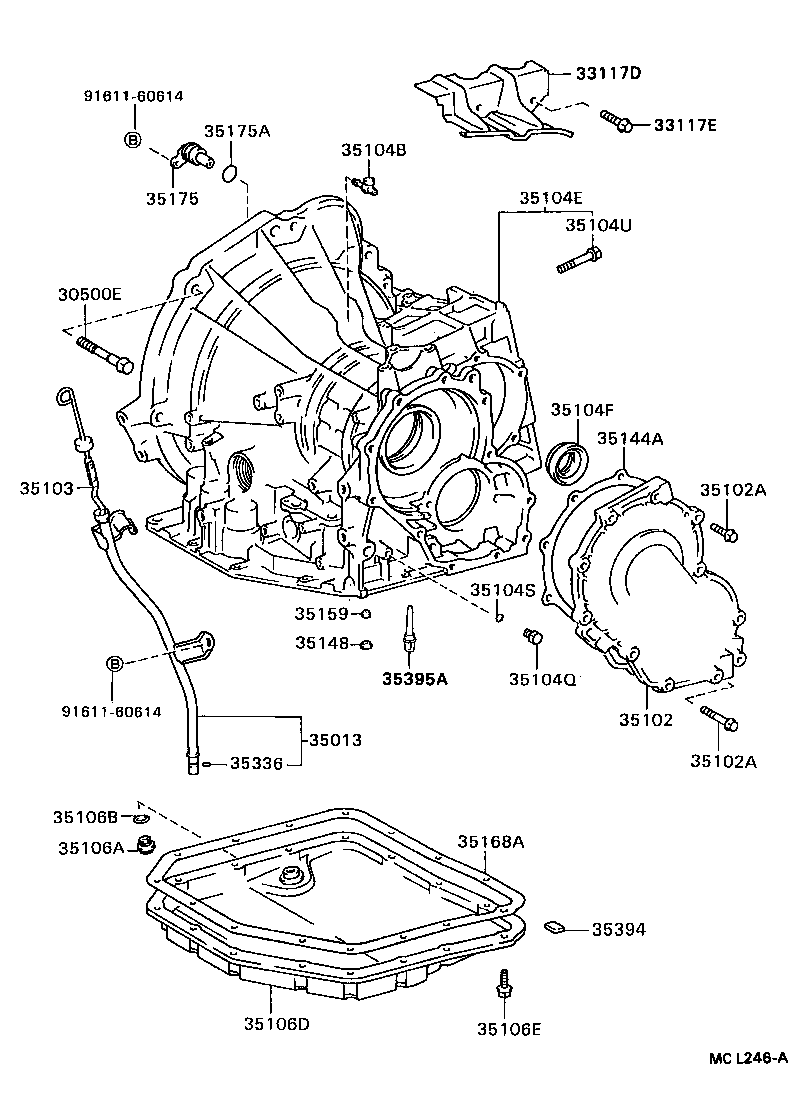 35013-16070 TUBE SUB-ASSY, TRANSMISSION OIL FILLER product image
