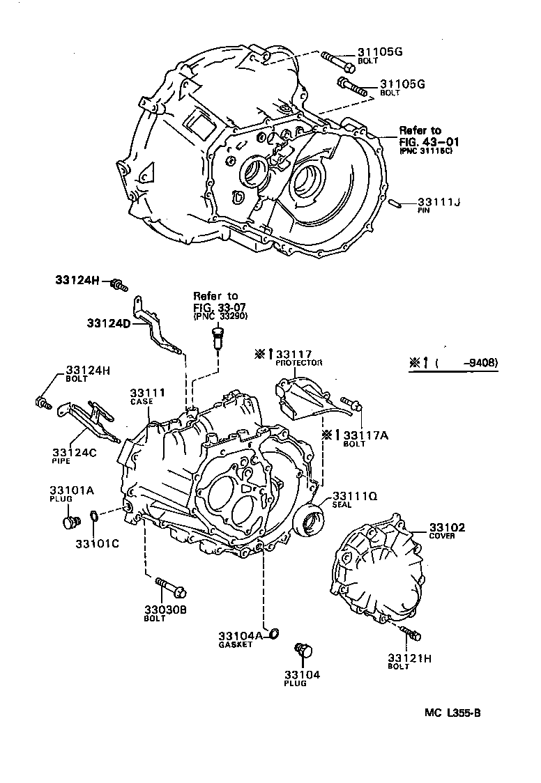 33102-10013 COVER SUB-ASSY, MANUAL TRANSMISSION CASE product image