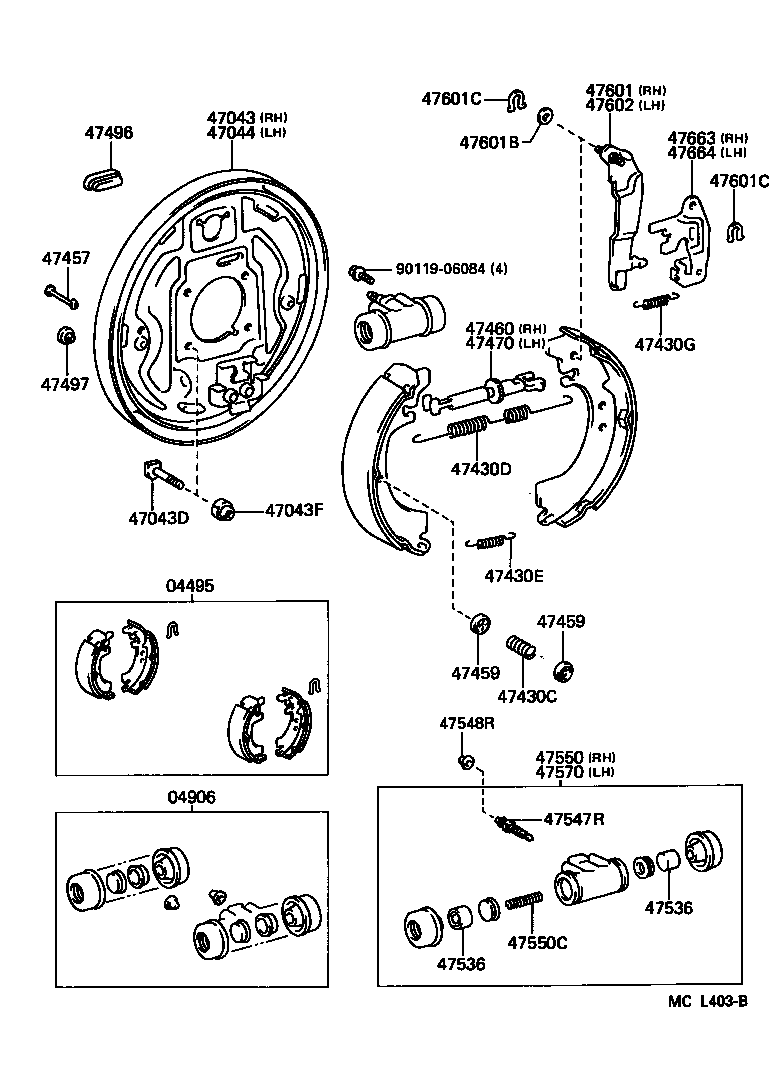 47044-27120 PLATE SUB-ASSY, BRAKE BACKING, REAR LH product image