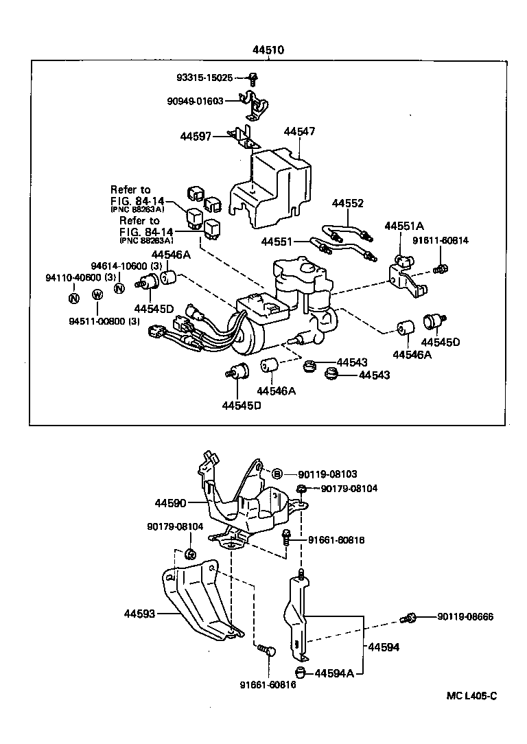 44510-17030 ACTUATOR ASSY, BRAKE product image