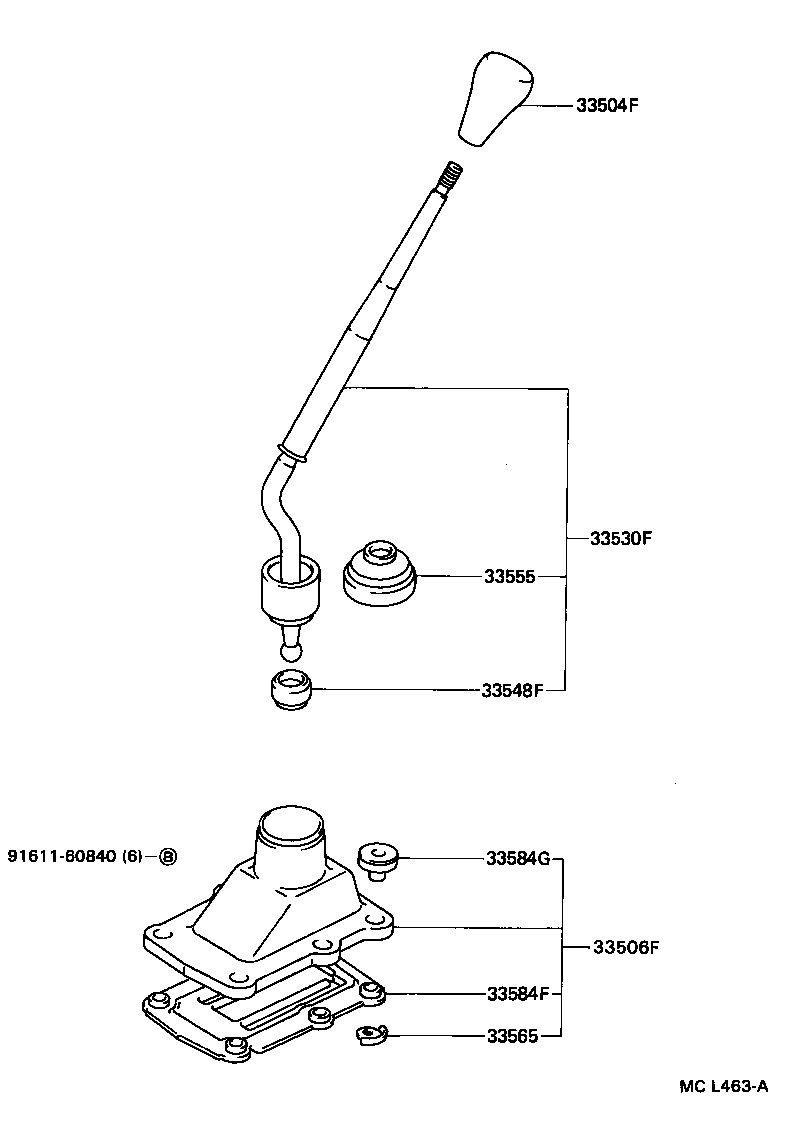 33182-35020 GASKET, CONTROL SHIFT LEVER RETAINER (FOR FLOOR SHIFT) product image