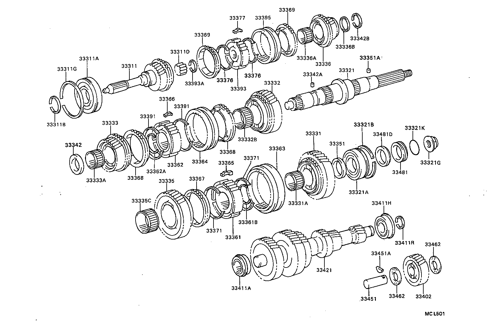 33036-36030 GEAR, 5TH product image
