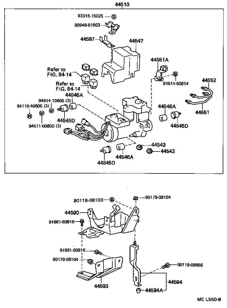 44510-17030 ACTUATOR ASSY, BRAKE product image