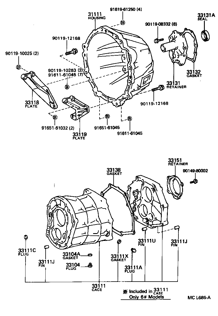 33101-35050 CASE, MANUAL TRANSMISSION product image