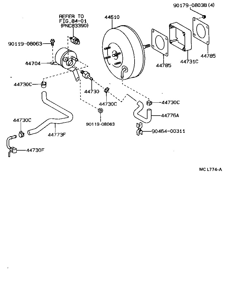 04443-27430 BOOSTER KIT, BRAKE product image