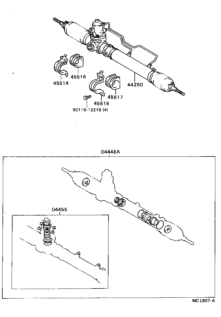 45451-27110 ROD, STEERING RELAY product image