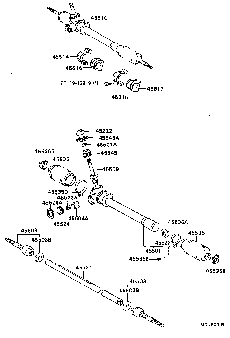 45451-27110 ROD, STEERING RELAY product image