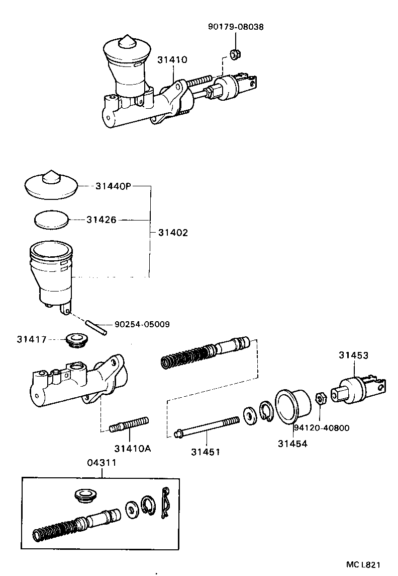 90116-08357 BOLT(FOR CLUTCH MASTER CYLINDER SETTING) product image