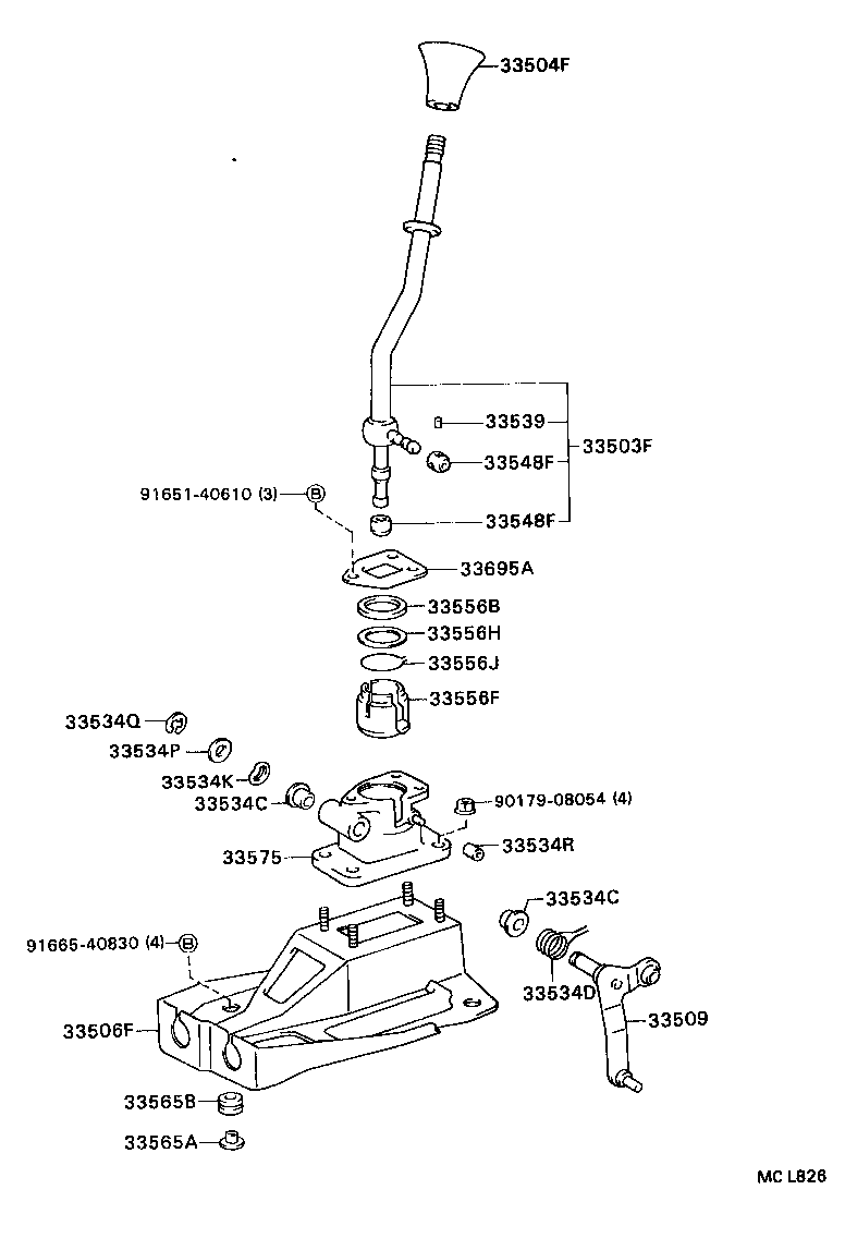 33827-33014 CLAMP, NO.1 (FOR TRANSMISSION CONTROL CABLE) product image
