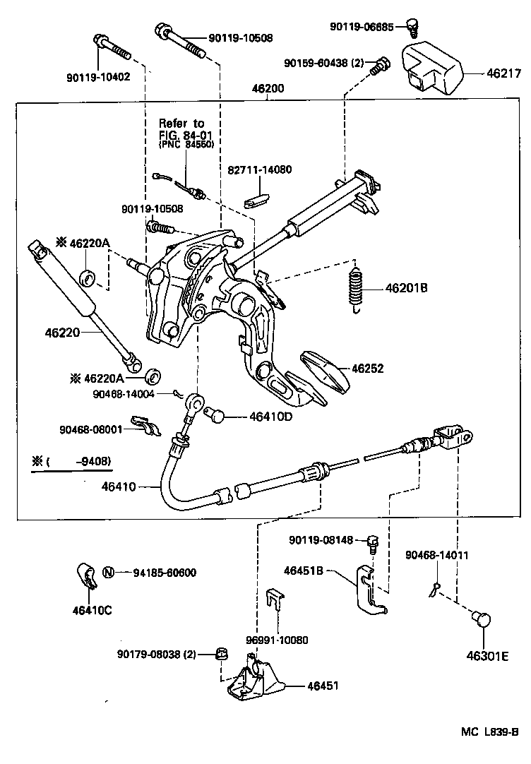 46252-20010 PAD, PARKING PEDAL product image