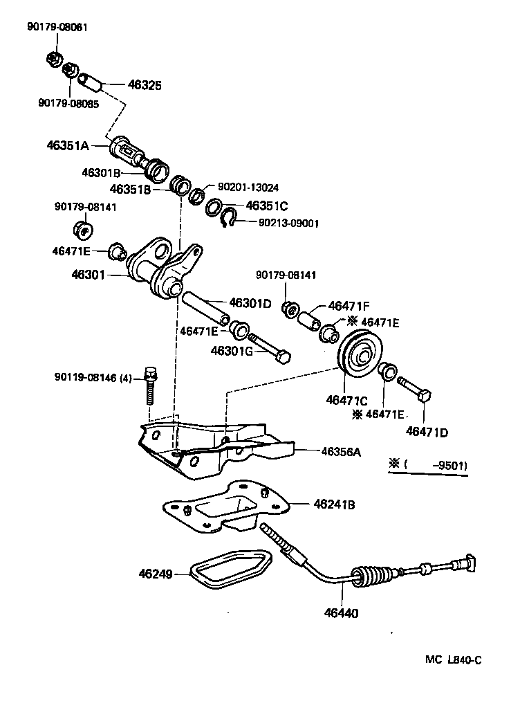46252-20010 PAD, PARKING PEDAL product image