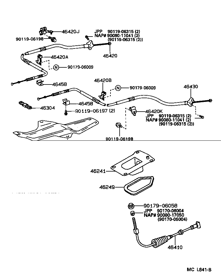 46252-20010 PAD, PARKING PEDAL product image