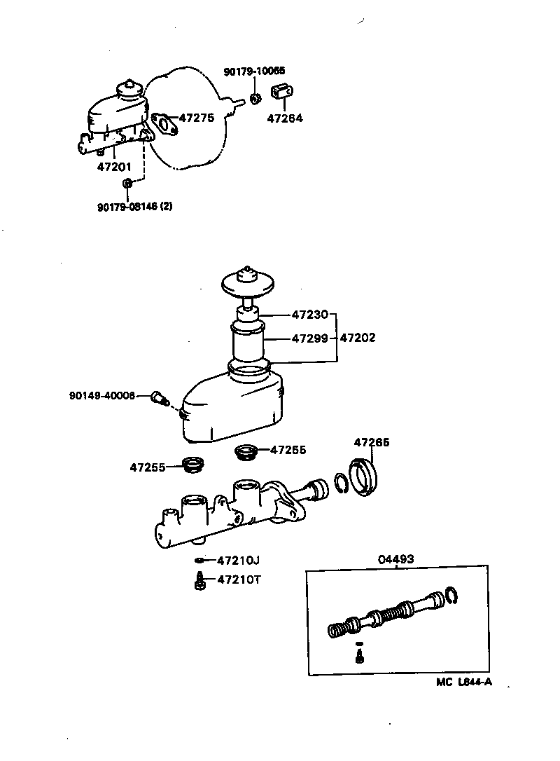 47220-06020 RESERVOIR SUB-ASSY, BRAKE MASTER CYLINDER product image
