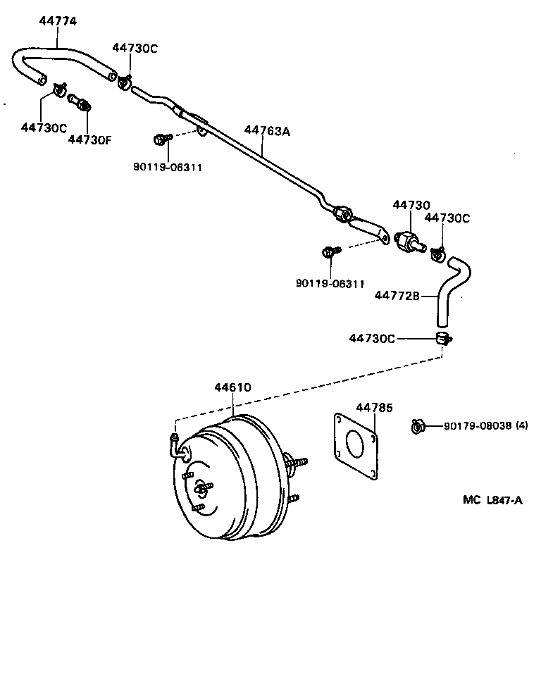 44610-06010 BOOSTER ASSY, BRAKE product image