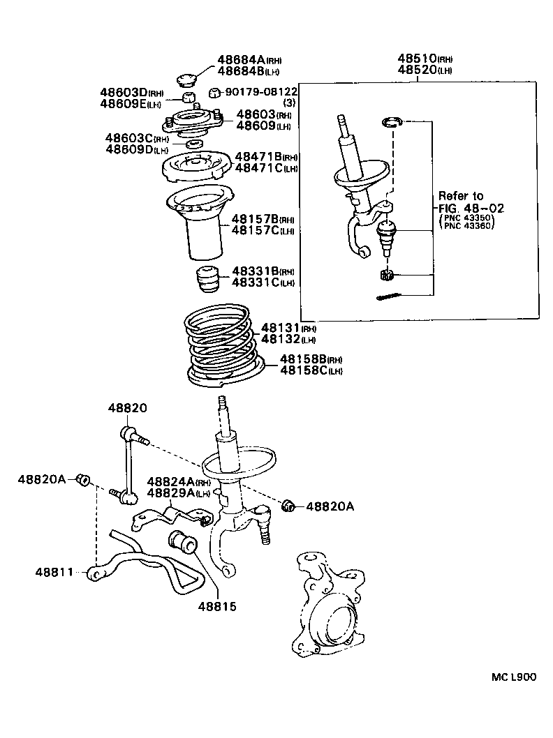 48131-1K490 SPRING, FRONT COIL, RH product image