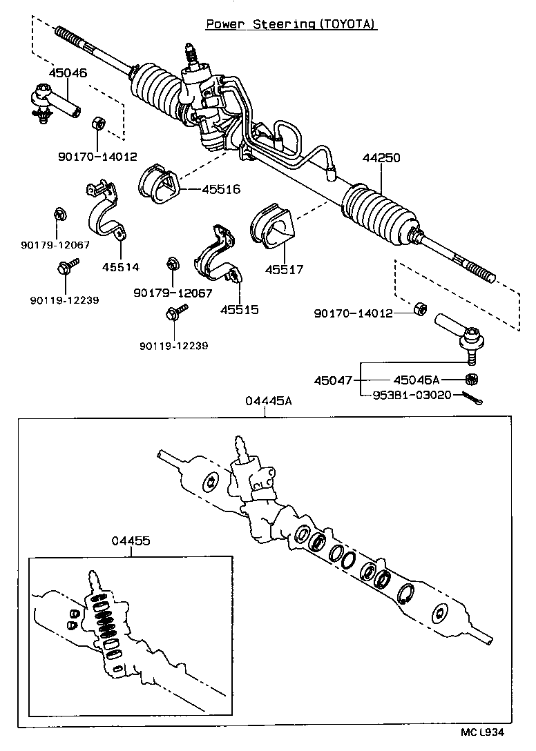 44201-12370 VALVE SUB-ASSY, POWER STEERING CONTROL product image