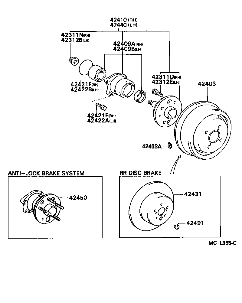 42431-33030 DISC, REAR product image