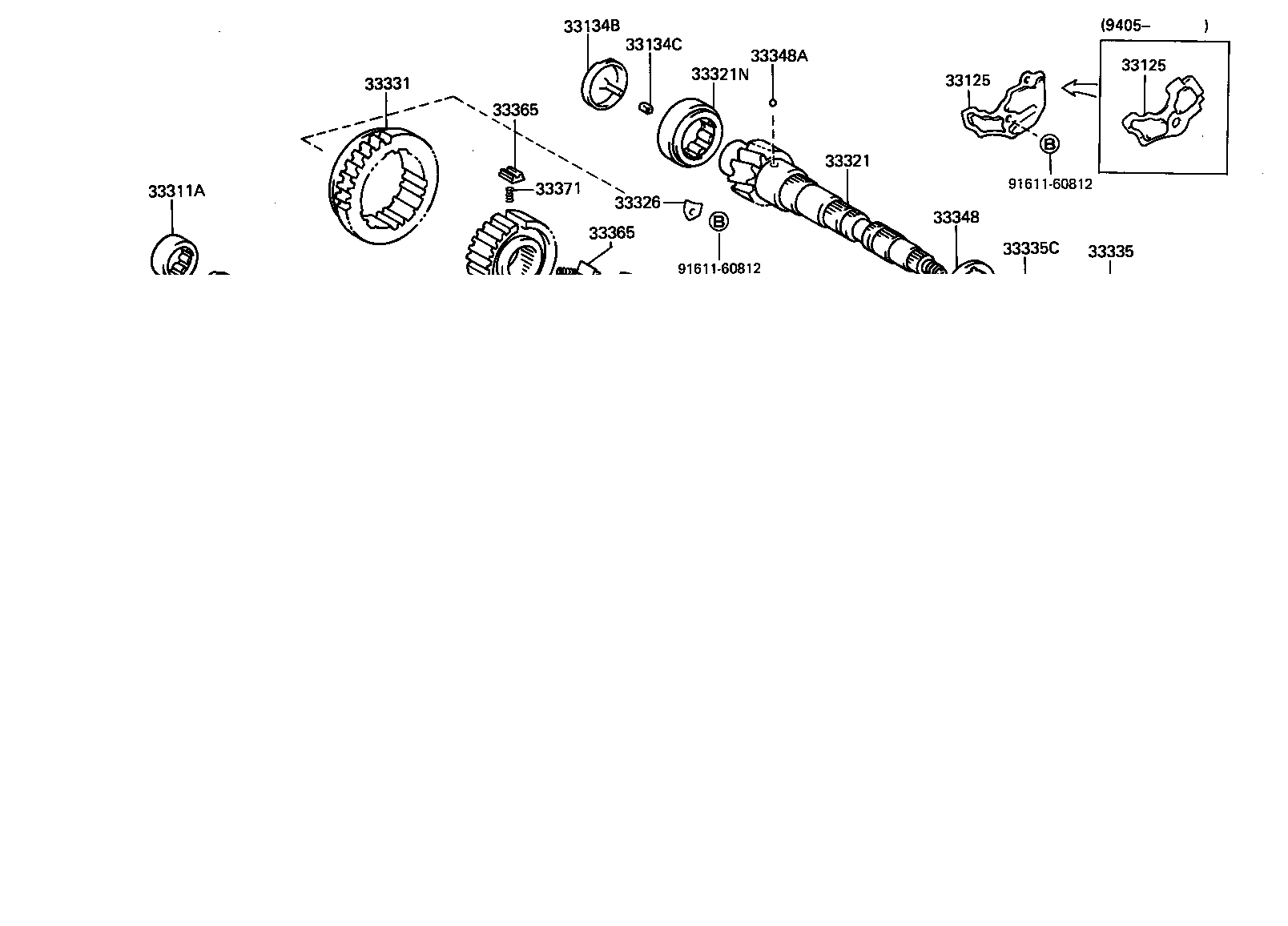 33035-20100 GEAR, 4TH product image