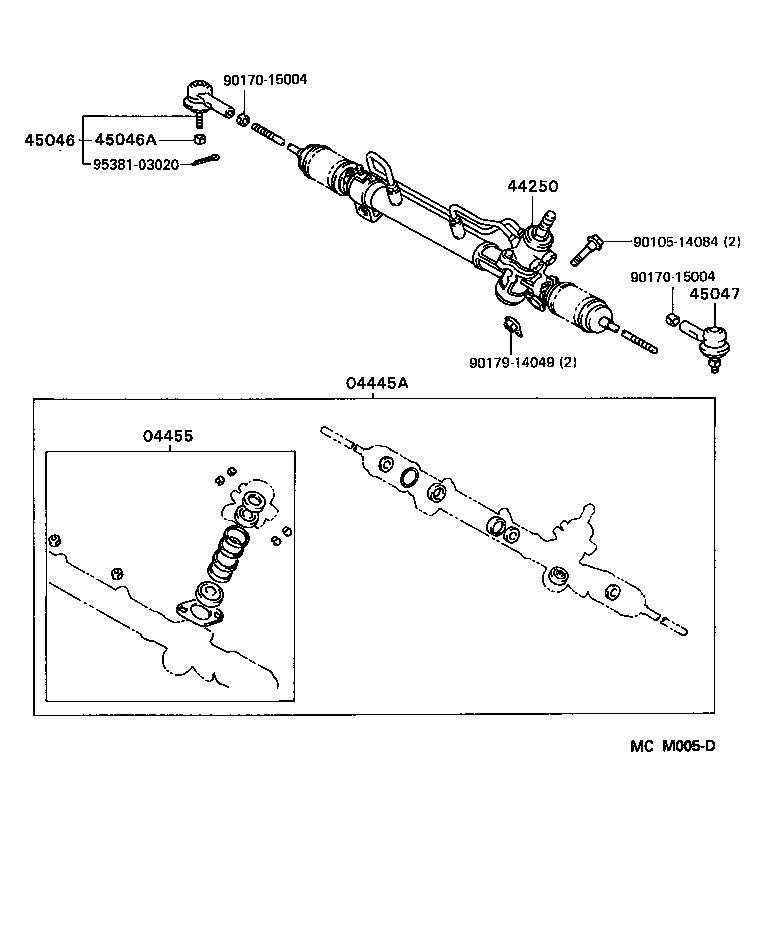 45046-09020 END SUB-ASSY, TIE ROD, RH product image
