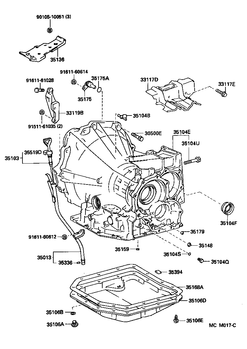 35104-32101 CASE SUB-ASSY, AUTOMATIC TRANSAXLE product image