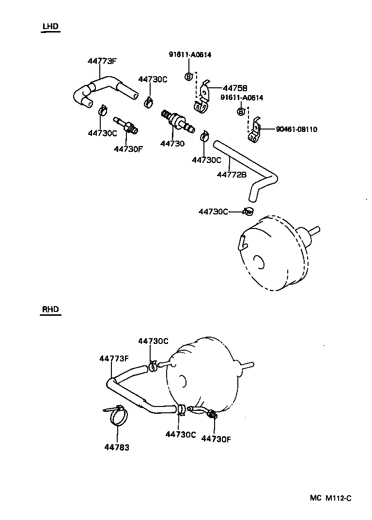 04443-35720 BOOSTER KIT, BRAKE product image