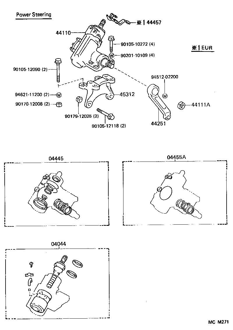 44110-26050 GEAR ASSY, POWER STEERING product image