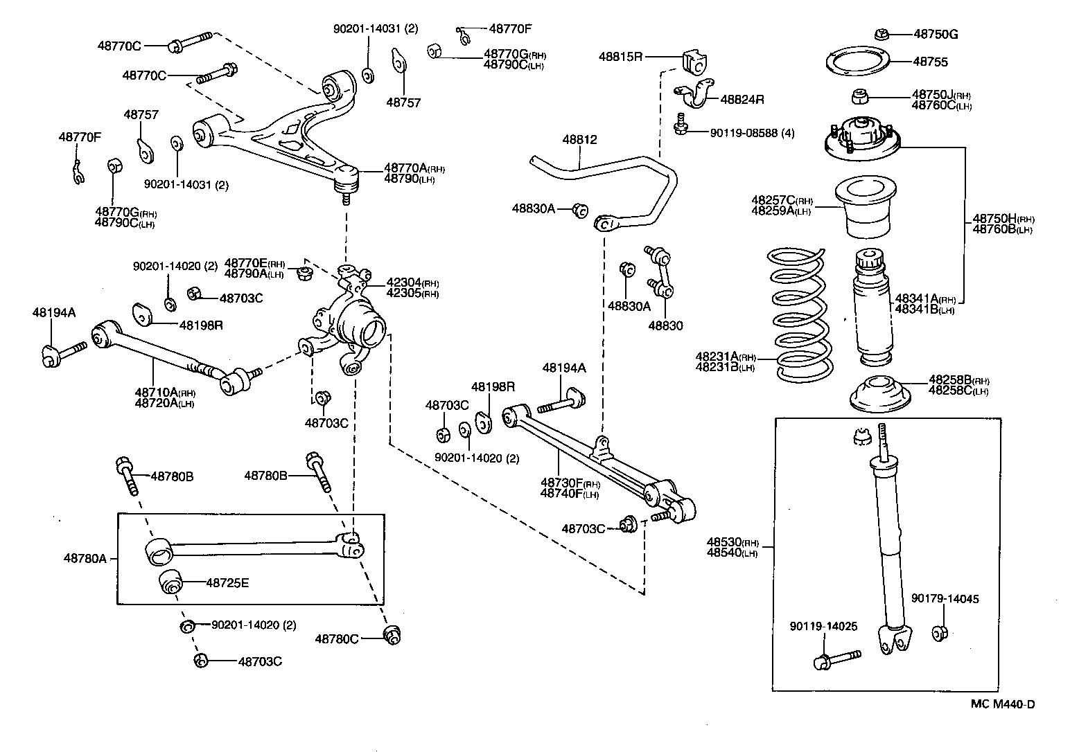 48231-30760 SPRING, COIL, REAR RH product image