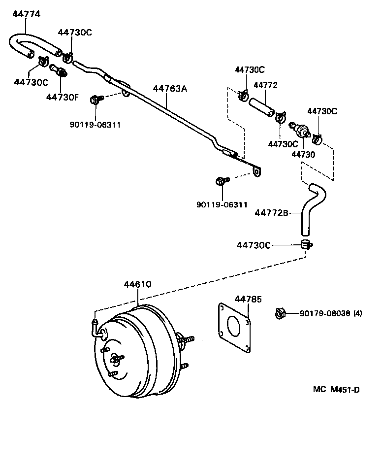 44610-06010 BOOSTER ASSY, BRAKE product image