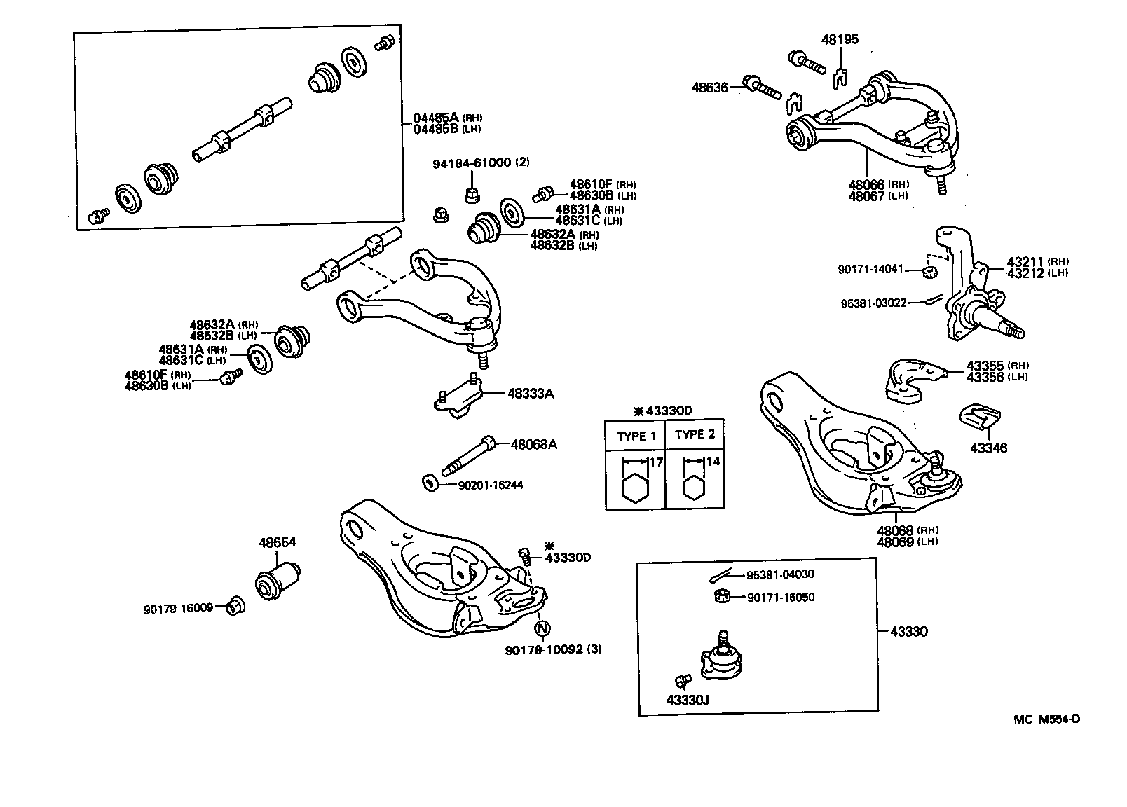 48607-30020 STAY, LOWER ARM BRACKET, RH product image