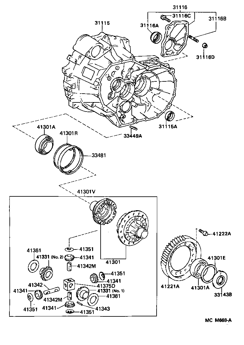 41341-12050 PINION, REAR DIFFERENTIAL product image