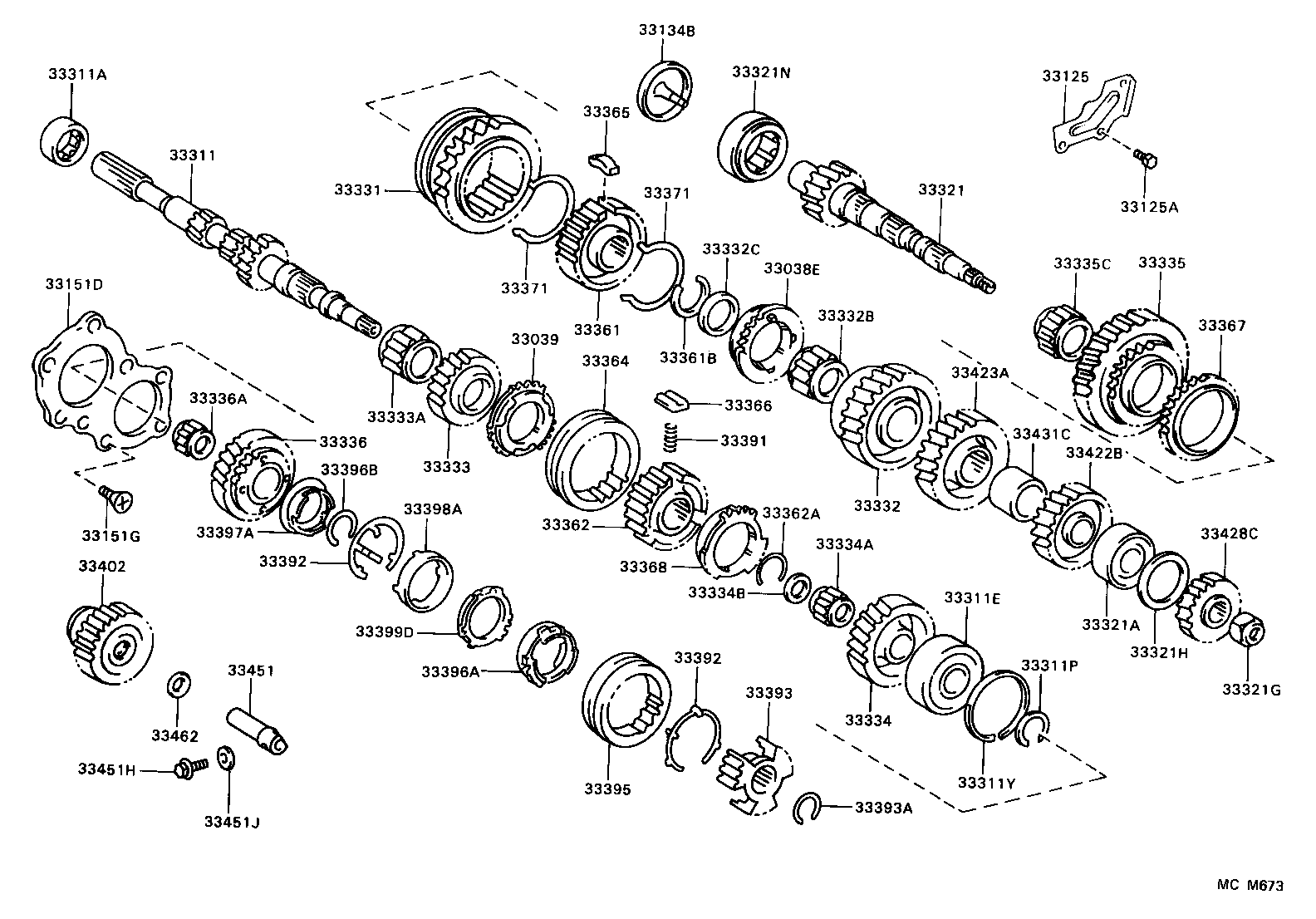 33034-17031 GEAR, 3RD product image