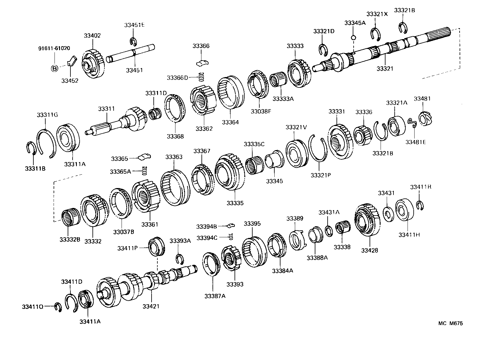 33428-30040 GEAR, COUNTERSHAFT 5TH product image