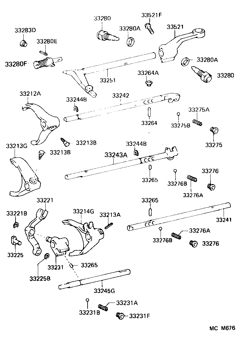 33214-30060 FORK, GEAR SHIFT, NO.3 product image