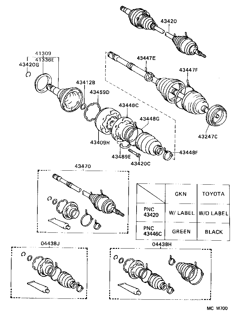 43247-06010 DEFLECTOR, FRONT WHEEL BEARING DUST, RH NO.2 product image