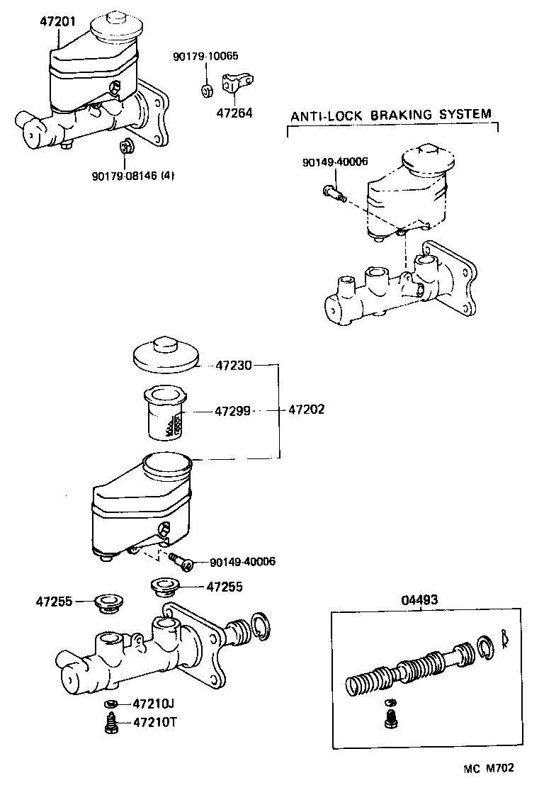 47202-17040 RESERVOIR SUB-ASSY, BRAKE MASTER CYLINDER product image