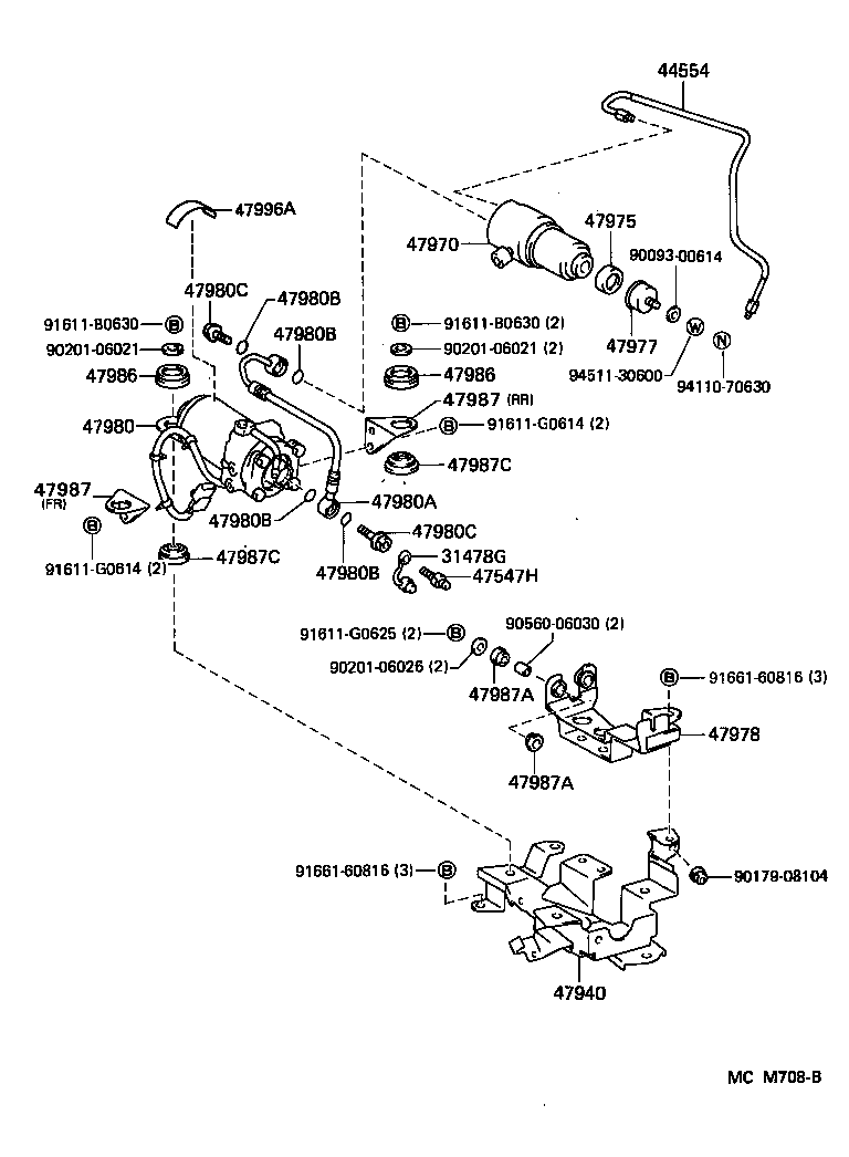 44510-17050 ACTUATOR ASSY, BRAKE product image