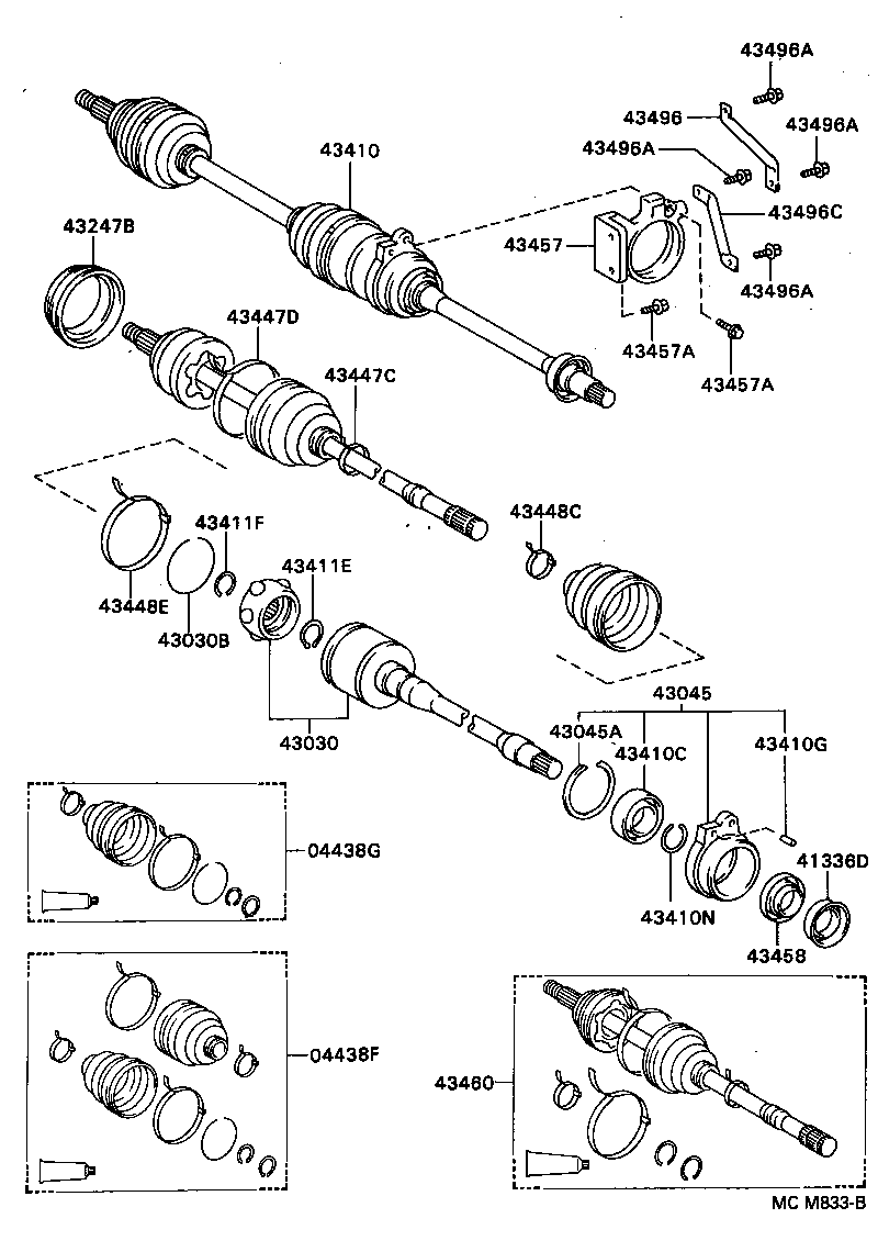 43247-05010 DEFLECTOR, FRONT WHEEL BEARING DUST, RH NO.2 product image