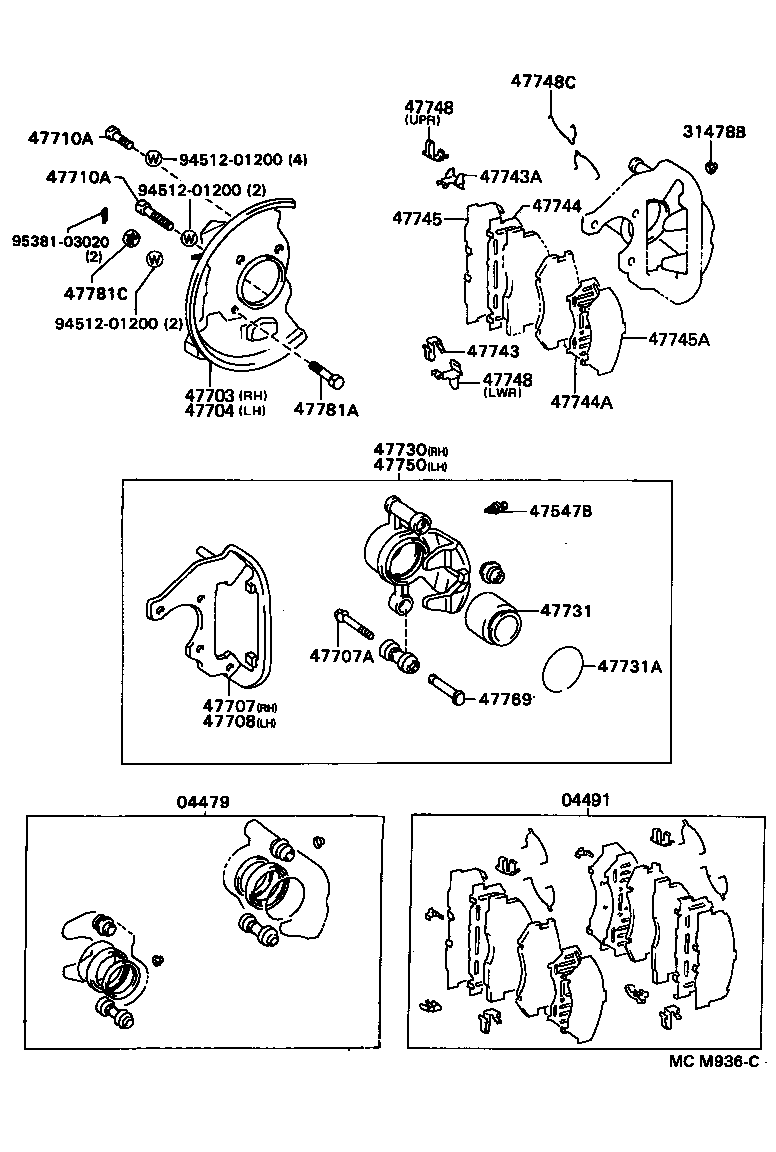 04465-28180 PAD KIT, DISC BRAKE, FRONT product image