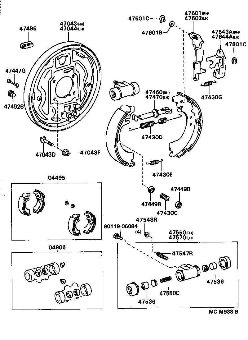 47044-28090 PLATE SUB-ASSY, BRAKE BACKING, REAR LH product image