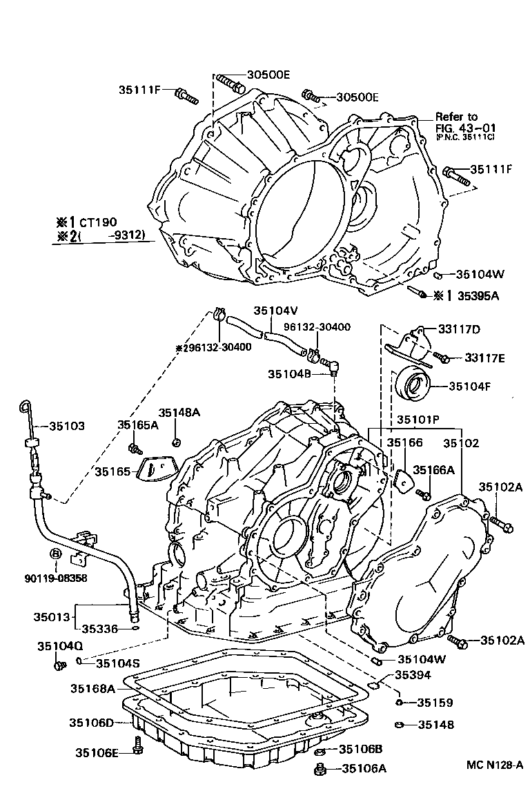 35104-32063 CASE SUB-ASSY, AUTOMATIC TRANSAXLE product image